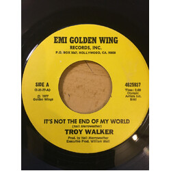Troy Walker It's Not The End Of My World / Marijuana Munchies USED VINYL 7INCH 45 RPM SINGLE MONO