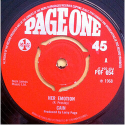 Cain (14) Her Emotion USED VINYL 7INCH SINGLE