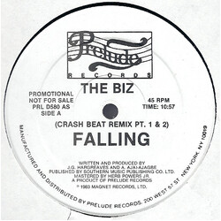 The Biz Falling USED VINYL 12INCH 45 RPM PROMO
