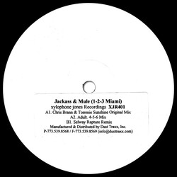 Jackass & Mule 1 - 2 - 3 Miami USED VINYL 12INCH PROMO WHITE LABEL