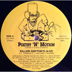Poetry 'N' Motion Killer Dayton's USED VINYL 12INCH 33 S RPM STEREO