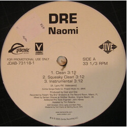 Dre Naomi USED VINYL 12INCH 33 S RPM SINGLE PROMO