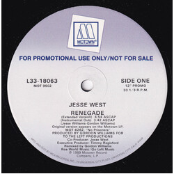 Jesse West Renegade USED VINYL 12INCH PROMO