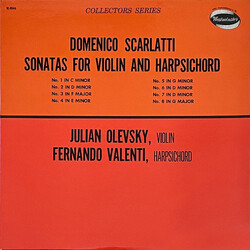 Domenico Scarlatti / Julian Olevsky / Fernando Valenti 8 Sonatas For Violin And Harpsichord Vinyl LP USED