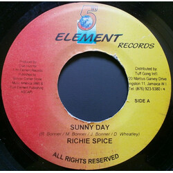 Richie Spice / Spanner Banner / Pliers Sunny Day / Baby Face USED VINYL 7INCH 45 RPM