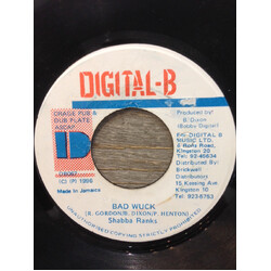Shabba Ranks Bad Wuck USED VINYL 7INCH 45 RPM
