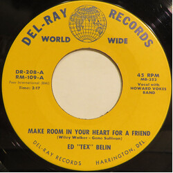 Tex Belin Make Room In Your Heart For A Friend USED VINYL 7INCH 45 RPM