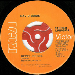 David Bowie Rebel Rebel USED VINYL 7INCH 45 RPM SINGLE STEREO