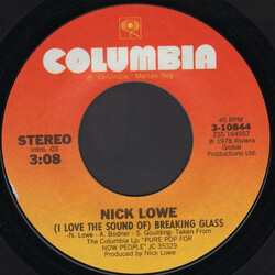 Nick Lowe (I Love The Sound Of) Breaking Glass USED VINYL 7INCH 45 RPM SINGLE