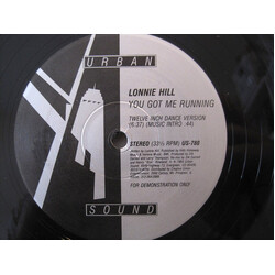 Lonnie Hill You Got Me Running USED VINYL 12INCH PROMO 33 S RPM