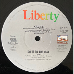 Xavier (2) Do It To The Max USED VINYL 12INCH 33 S RPM PROMO