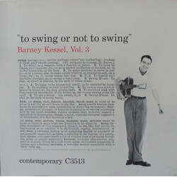 Barney Kessel Vol. 3, To Swing Or Not To Swing Vinyl LP USED