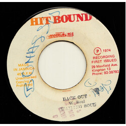 Wailing Souls Back Out USED VINYL 7INCH 45 RPM