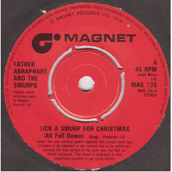 Father Abraphart / The Smurps Lick A Smurp For Christmas (All Fall Down) USED VINYL 7INCH 45 RPM SINGLE