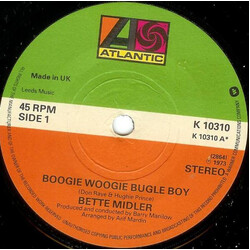 Bette Midler Boogie Woogie Bugle Boy USED VINYL 7INCH 45 RPM REISSUE STEREO