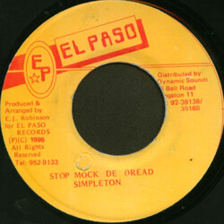 Simpleton Stop Mock De Dread USED VINYL 7INCH 45 RPM