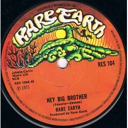 Rare Earth Hey Big Brother USED VINYL 7INCH SINGLE 45 RPM
