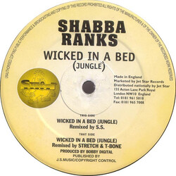 Shabba Ranks Wicked In A Bed (Jungle) USED VINYL 12INCH 33 S RPM
