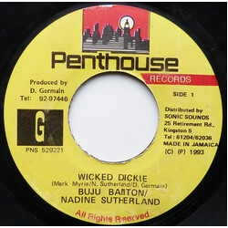 Buju Banton / Nadine Sutherland Wicked Dickie USED VINYL 7INCH 45 RPM