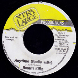 Bounty Killer Anytime USED VINYL 7INCH 45 RPM