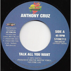 Anthony Cruz / Blingz Talk All You Want / Greatest USED VINYL 7INCH 45 RPM