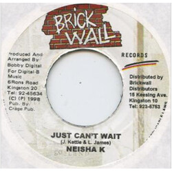 Neisha K Just Can't Wait USED VINYL 7INCH 45 RPM