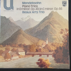 Felix Mendelssohn-Bartholdy / Beaux Arts Trio Piano Trios In D Minor, Op. 49  In C Minor, Op. 66 Vinyl LP USED