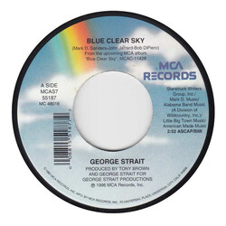 George Strait Blue Clear Sky USED VINYL 7INCH 45 RPM SINGLE