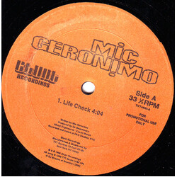 Mic Geronimo Life Check USED VINYL 12INCH PROMO 33 S RPM