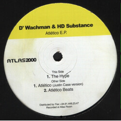 D'Wachman & HD Substance Atlético E.P. USED VINYL 12INCH EP