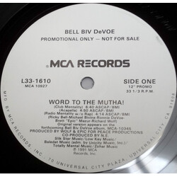 Bell Biv Devoe Word To The Mutha! USED VINYL 12INCH PROMO 33 S RPM