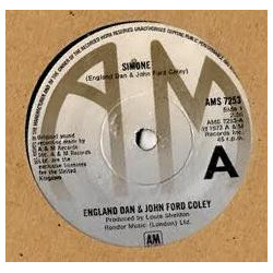 England Dan & John Ford Coley Simone USED VINYL 7INCH 45 RPM