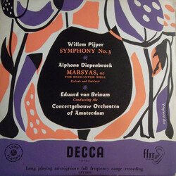 Willem Pijper / Alphons Diepenbrock / Eduard van Beinum / Concertgebouworkest Symphony No. 3 / Marsyas, Or The Enchanted Well Vinyl LP USED