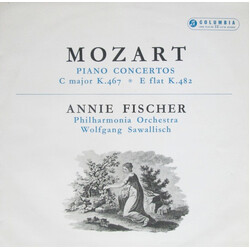 Wolfgang Amadeus Mozart / Annie Fischer Piano Concertos - C Major K.467; E Flat K.482 Vinyl LP USED