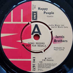 Jarvis Brothers Happy People USED VINYL 7INCH 45 RPM SINGLE PROMO