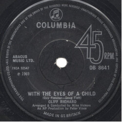 Cliff Richard With The Eyes Of A Child USED VINYL 7INCH SINGLE 45 RPM