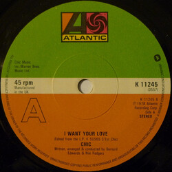 Chic I Want Your Love USED VINYL 7INCH 45 RPM SINGLE STEREO