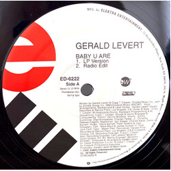 Gerald Levert Baby U Are USED VINYL 12INCH 33 S RPM PROMO
