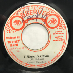 Cornell Campbell / King Tubby / The Observers I Heart Is Clean / Zinc Fence USED VINYL 7INCH 45 RPM