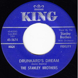 The Stanley Brothers Drunkard's Dream / My Deceitful Heart USED VINYL 7INCH 45 RPM