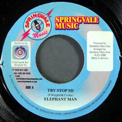 Elephant Man Try Stop Me USED VINYL 7INCH