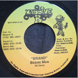Beenie Man "Brand" USED VINYL 7INCH 45 RPM SINGLE