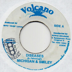 Michigan & Smiley Diseases USED VINYL 7INCH 45 RPM MISPRESS REPRESS