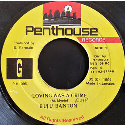 Buju Banton Loving Was A Crime USED VINYL 7INCH 45 RPM