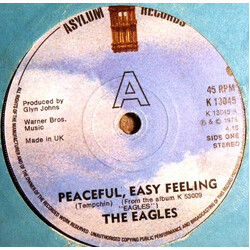 Eagles Peaceful, Easy Feeling USED VINYL 7INCH 45 RPM SINGLE REISSUE