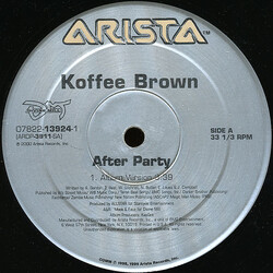 Koffee Brown After Party USED VINYL 12INCH 33 S RPM