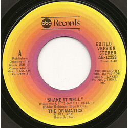 The Dramatics Shake It Well USED VINYL 7INCH 45 RPM SINGLE STYRENE