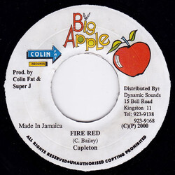 Capleton Fire Red USED VINYL 7INCH 45 RPM