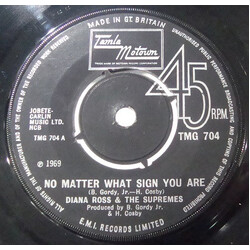 The Supremes No Matter What Sign You Are USED VINYL 7INCH 45 RPM SINGLE