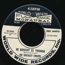 The Shockley Singers He Brought Us Through / The Divine Creator USED VINYL 7INCH 45 RPM SINGLE PROMO